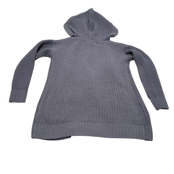 💲1️⃣ NWOT Old Navy Grey Chunky Knit Hooded Ope Cardigan Youth Kids Sz Med (8) - Picture 7 of 7